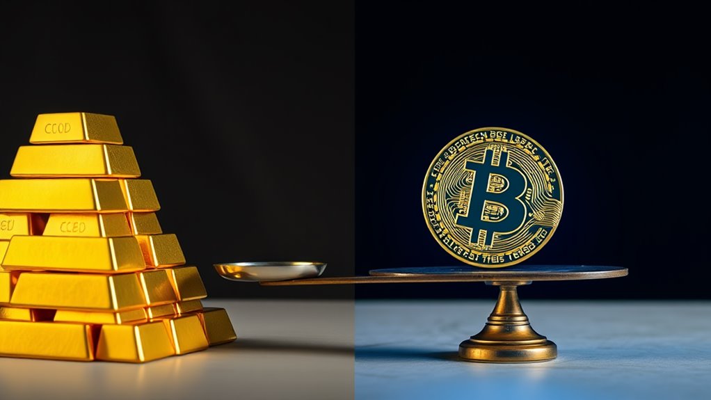 gold versus bitcoin comparison