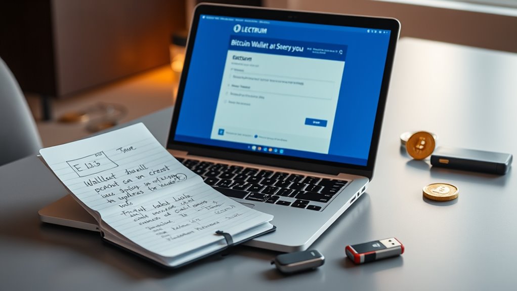 setting up electrum wallet