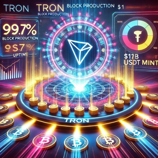 TRON's Block Production Skyrockets, $1B USDT Mint Ignites Growth